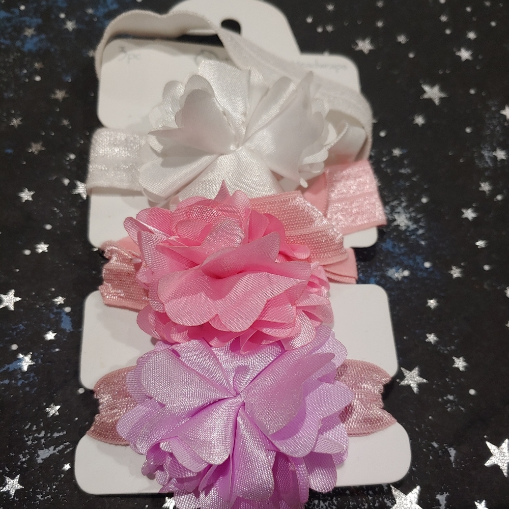 Baby girl flowers headband
